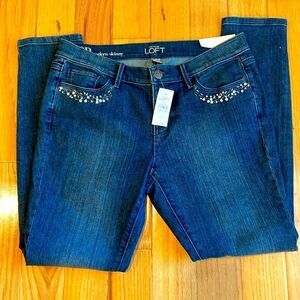 NWT Loft Jeans Modern Skinny Women's  Petite Size 8